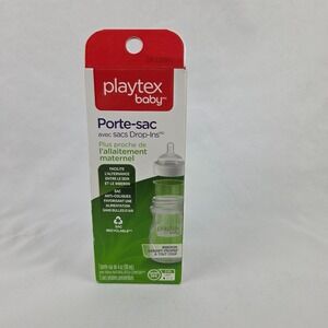 New Playtex Baby Nurser with Drop-Ins Liners Baby Bottles 4 Oz Lot of 3 Bottles